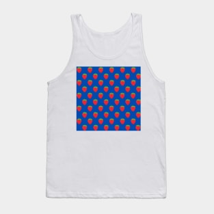 Wild Strawberries - Blue Tank Top